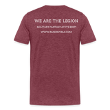 Men's T-Shirt We Are the Legion 2 - heather burgundy