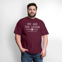 Unisex Classic T-Shirt We Are the Legion Front Only - burgundy