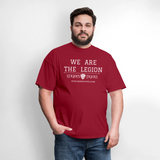 Unisex Classic T-Shirt We Are the Legion Front Only - dark red
