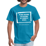 Unisex Classic T-Shirt Do Not Disturb - turquoise