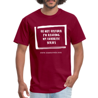 Unisex Classic T-Shirt Do Not Disturb - burgundy
