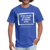Unisex Classic T-Shirt Do Not Disturb - royal blue