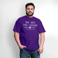 Unisex Classic T-Shirt We Are the Legion Front Only - purple