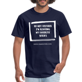 Unisex Classic T-Shirt Do Not Disturb - navy
