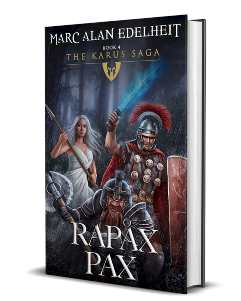 AUTOGRAPHED HARDCOVER The Karus Saga Book 4 - Rapax Pax