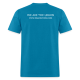 Men's T-Shirt We Are the Legion 2 Sided - turquoise