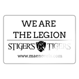 Sticker We Are The Legion - white glossy