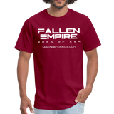Men's T-Shirt Fallen Empire - burgundy