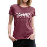 Women’s T-Shirt Fallen Empire - heather burgundy