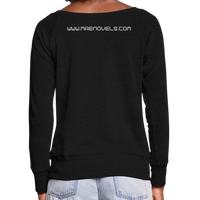 Women's Wideneck Sweatshirt Fallen Empire - black