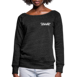 Women's Wideneck Sweatshirt Fallen Empire - heather black