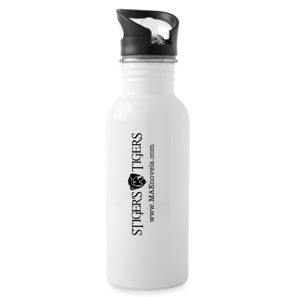Water Bottle Stiger's Tigers Linear - white