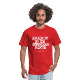 Unisex Classic T-Shirt Reading is my Favorite Sport - red