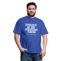 Unisex Classic T-Shirt Reading is my Favorite Sport - royal blue