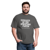 Unisex Classic T-Shirt Reading is my Favorite Sport - charcoal