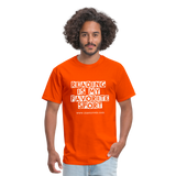 Unisex Classic T-Shirt Reading is my Favorite Sport - orange