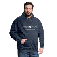 Contrast Hoodie Stiger's Tigers Linear - indigo heather/asphalt