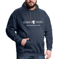 Contrast Hoodie Stiger's Tigers Linear - indigo heather/asphalt
