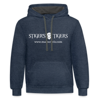 Contrast Hoodie Stiger's Tigers Linear - indigo heather/asphalt
