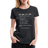 Women’s Premium T-Shirt Imperium - black