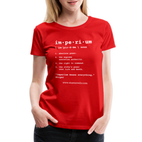 Women’s Premium T-Shirt Imperium - red
