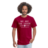 Unisex Classic T-Shirt We Are the Legion Front Only - dark red