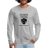 Men's T-Shirt Long Sleeve Logo - heather gray