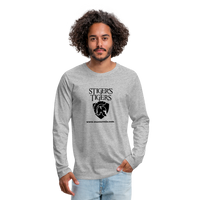 Men's T-Shirt Long Sleeve Logo - heather gray