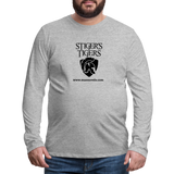 Men's T-Shirt Long Sleeve Logo - heather gray