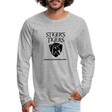Men's T-Shirt Long Sleeve Logo - heather gray