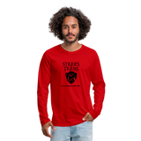 Men's T-Shirt Long Sleeve Logo - red