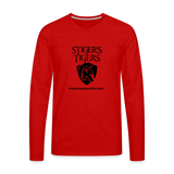 Men's T-Shirt Long Sleeve Logo - red