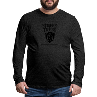 Men's T-Shirt Long Sleeve Logo - charcoal grey