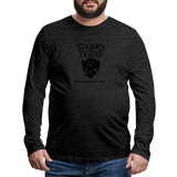Men's T-Shirt Long Sleeve Logo - charcoal grey