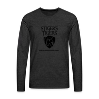 Men's T-Shirt Long Sleeve Logo - charcoal grey