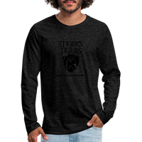 Men's T-Shirt Long Sleeve Logo - charcoal grey