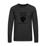 Men's T-Shirt Long Sleeve Logo - charcoal grey