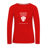 Women's T-Shirt Long Sleeve Logo - red