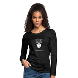 Women's T-Shirt Long Sleeve Logo - charcoal grey