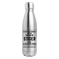Insulated Stainless Steel Water Bottle Always Be Stiger - silver