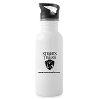 Water Bottle Logo - white