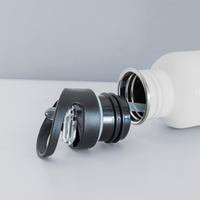 Water Bottle Logo - white