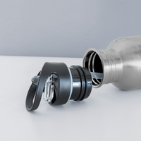 Water Bottle Logo - silver