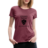 Women's T-Shirt Stiger's Logo - heather burgundy