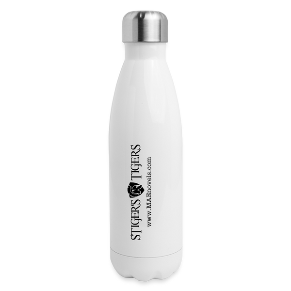Insulated Stainless Steel Water Bottle Stiger's Tigers Linear - white