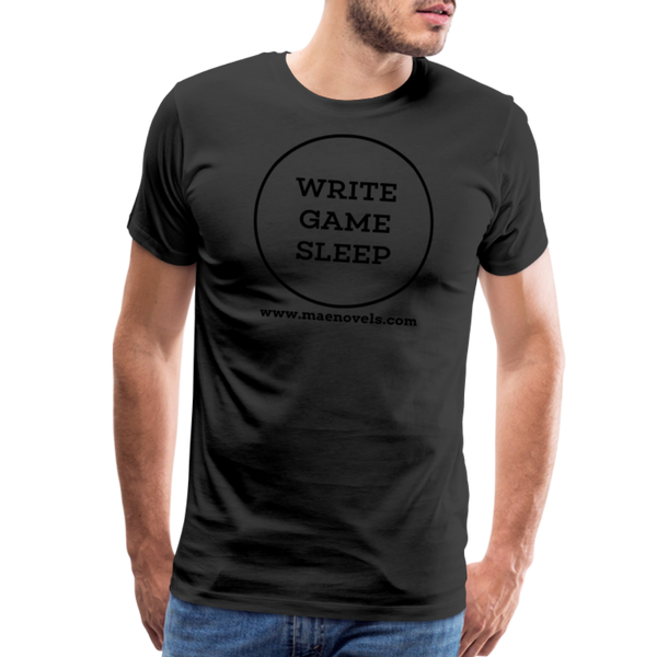 Men's T-Shirt Write Game Sleep - black